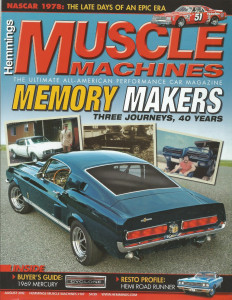 HEMMINGS MUSCLE MACHINES 2012 AUG - GT500, HURST/JUDGE, CYCLONE CJ